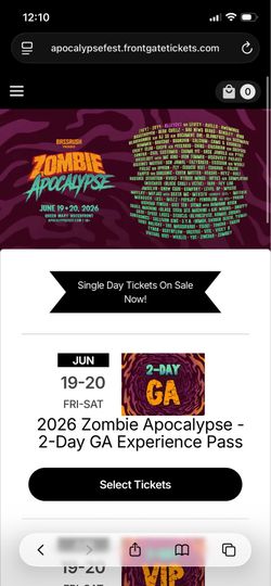 Apocalypse Rave Ticket