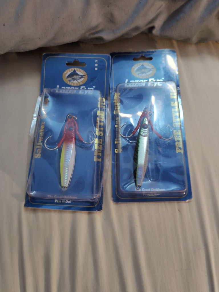 Two Laser Eye Offshore Angler Fishing Hooks (New)