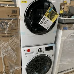 LG Washer & Dryer Set In White New Open Box Compact Size