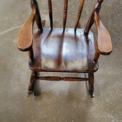 Children's Wood Rocking Chair 