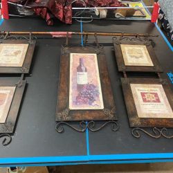 gorgeous wall hanging wine decor