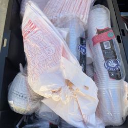 Plastic Cups Plastic Bags Straws