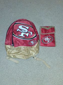 49er Backpack and Lunch Bag