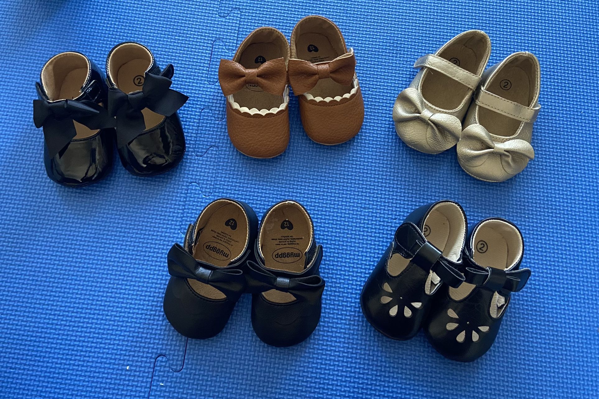 Baby Girl Size 2 Shoe Bundle 