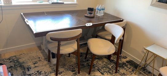 Dining Table Set with 8 Chairs – $500