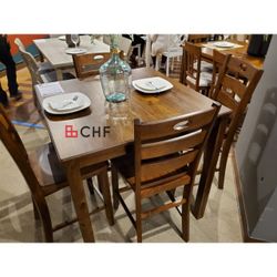 5 Pc Counter Height Dining Table Set