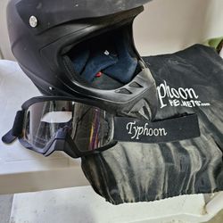 Typhoon Adult Off-road Helmet and Goggles