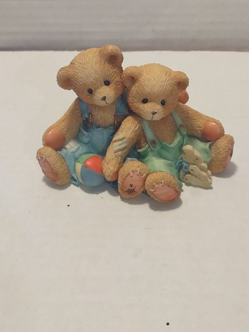 1995 Cherished Teddies Travis & Tucker We're In This Together