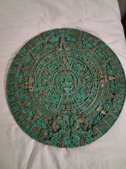 Aztec Calendar Sun Stone Wall Plaque