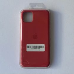 Apple iPhone 11 Pro Max Case Silicone Pink-Red Raspberry