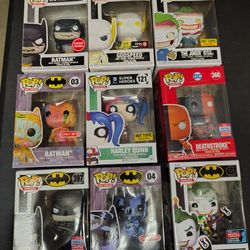 Batman and dc funko pops