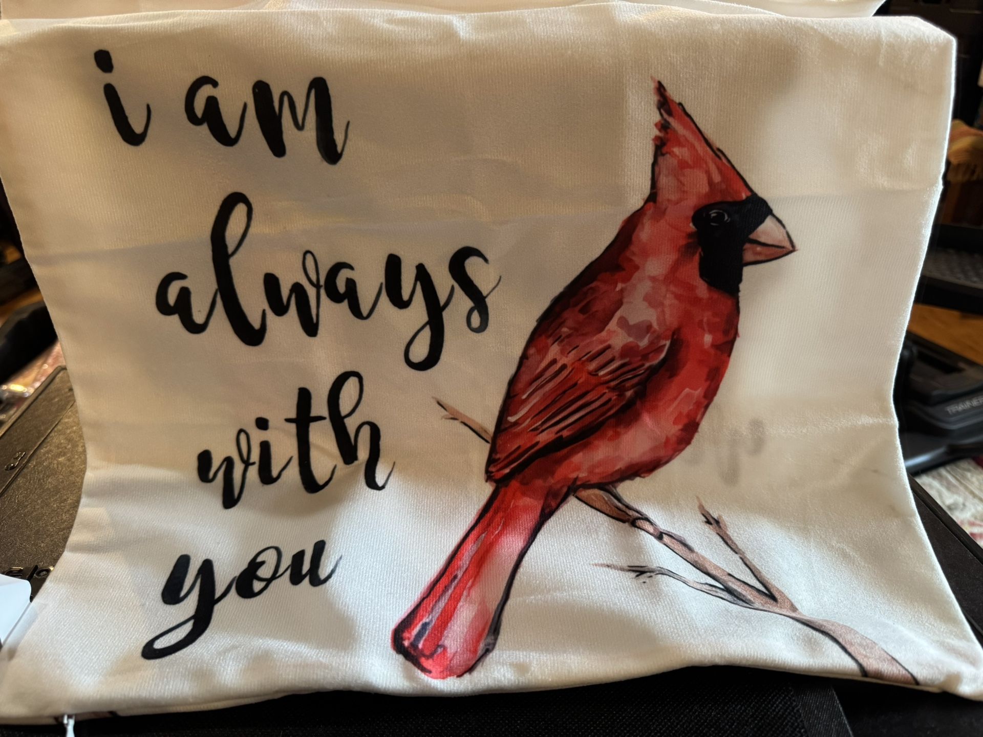 Pillow Case Red Cardinal Christmas Theme