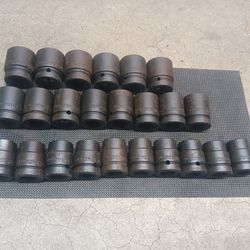 Wright tools 1 drive impact socket 6 point...$20 dollars each socket