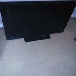 Flat screen with remote Wo