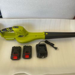 Leaf Blower Cordless, Mini Handheld Leaf Blower with 2 Pack Battery and Charger