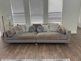 Grey big couch