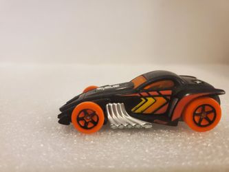 Hot Wheels Burl-Esque 2015 Black Car Indonesia Loose Orange Wheel Tire Toy