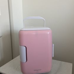 Pink Skincare/makeup Fridge 