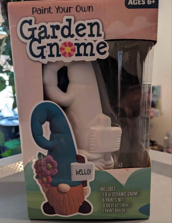 Paint Your Own Garden Gnome Statue 
