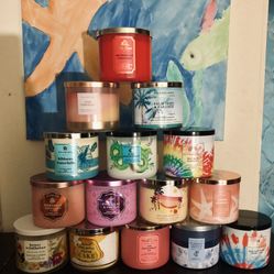 NIB Bath & Body Works 3-Wick Candles