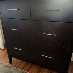 West Elm Dresser + Matching End Tables (Dark Finish) – Great Condition