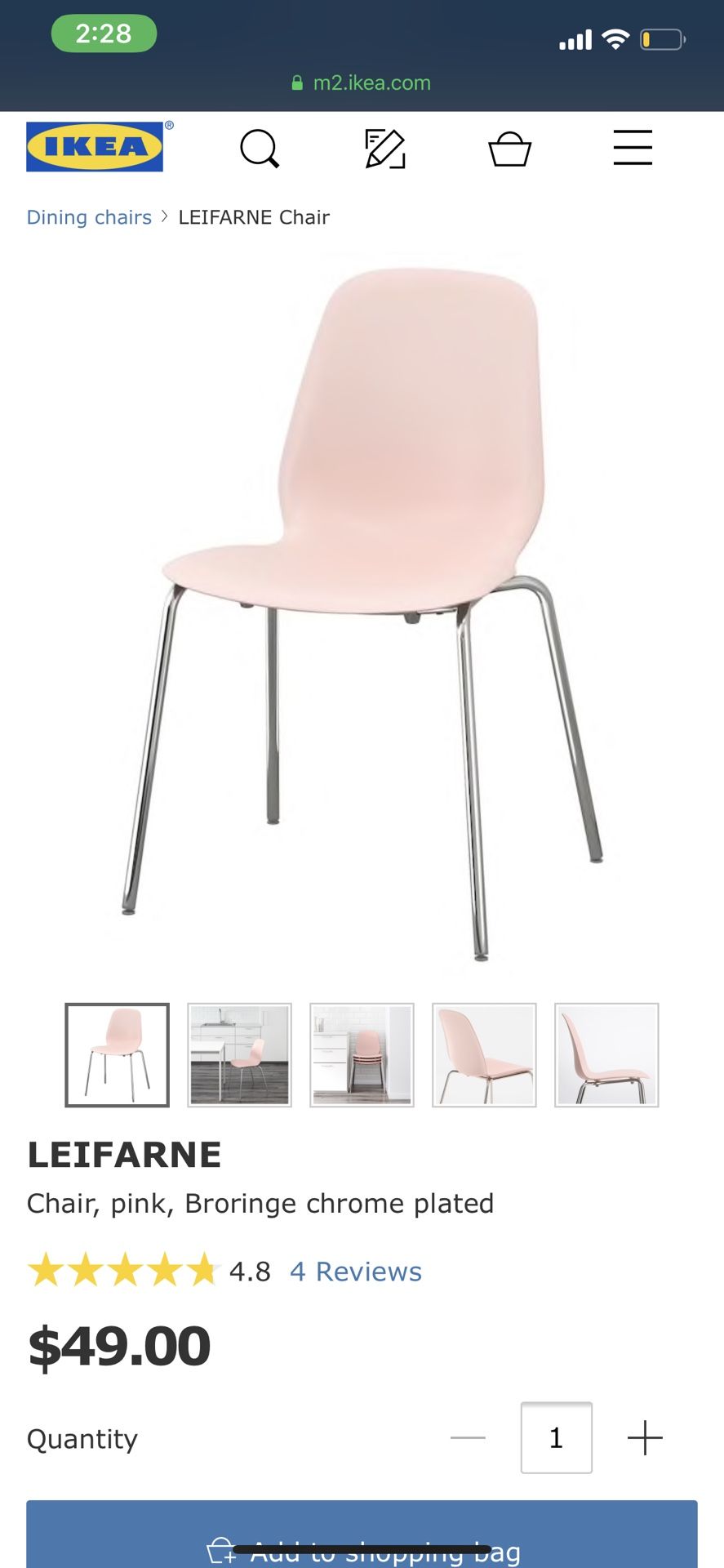 2 Leifarne IKEA Chairs