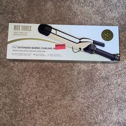 Hot Tools 24k Gold 1 1/2” Extended Barrel Curling Iron