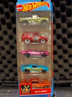Hotwheels flames 5-pack