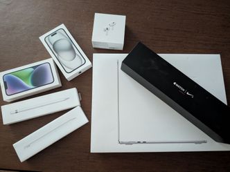 EMPTY Apple retail boxes for Macbook, iphone, ipad, watch, airpods, pencil, case ($5 to $10 each)