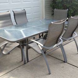 Tropitone Dining Set, Vintage, High End Patio furniture