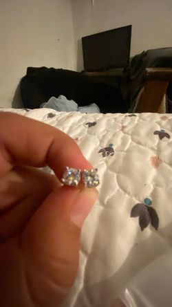Moissanite stud earrings