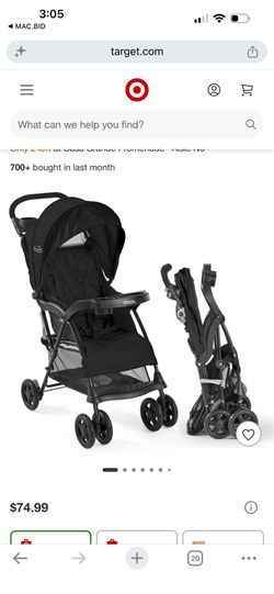 Kolcraft Cloud Premier Lightweight Stroller - Black