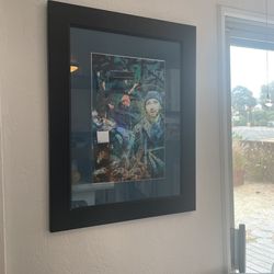 Artwork 12”X18” Print Matted In 23”X29” Frame