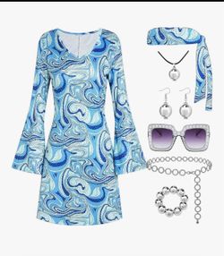 79 Disco costume with Accessories Set