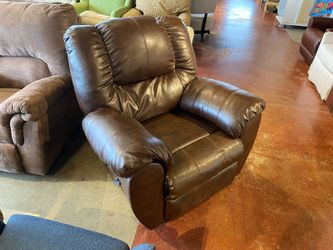 Espresso Brown Rocking Recliner Chair