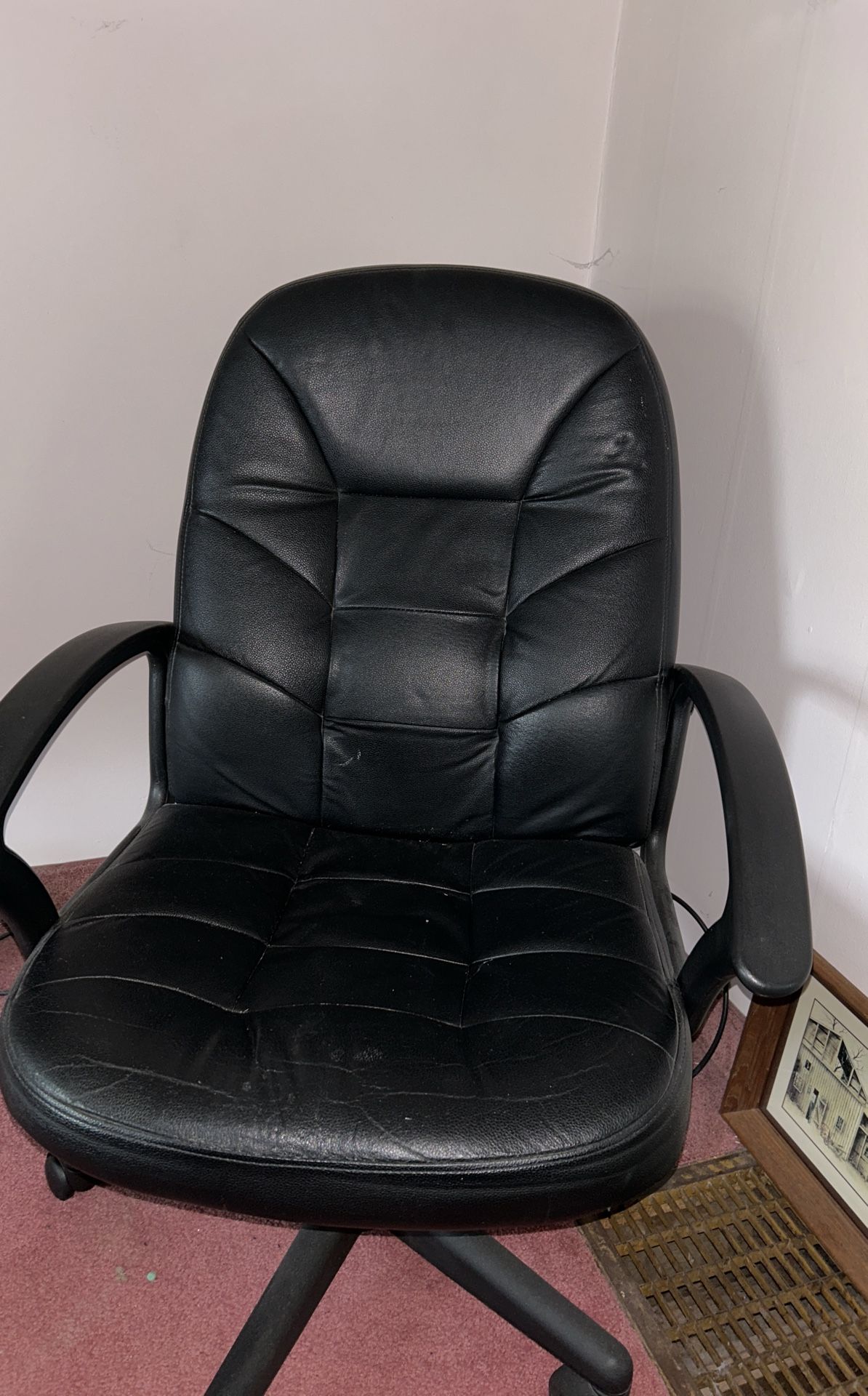 Computer Chair Black Leather