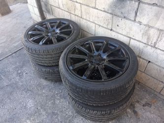 18" rims and tires $200