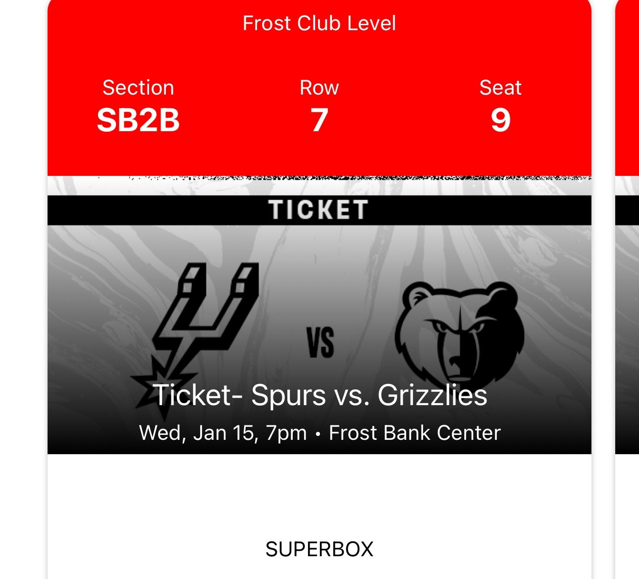 Spurs Tickets With Food And Drinks Included