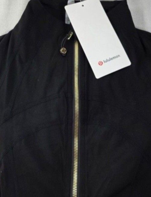 Black Lululemon Jacket Gold Zipper - Size 2