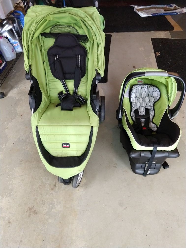 Britax B-Agile Infant Car Seat, Base, and Stroller