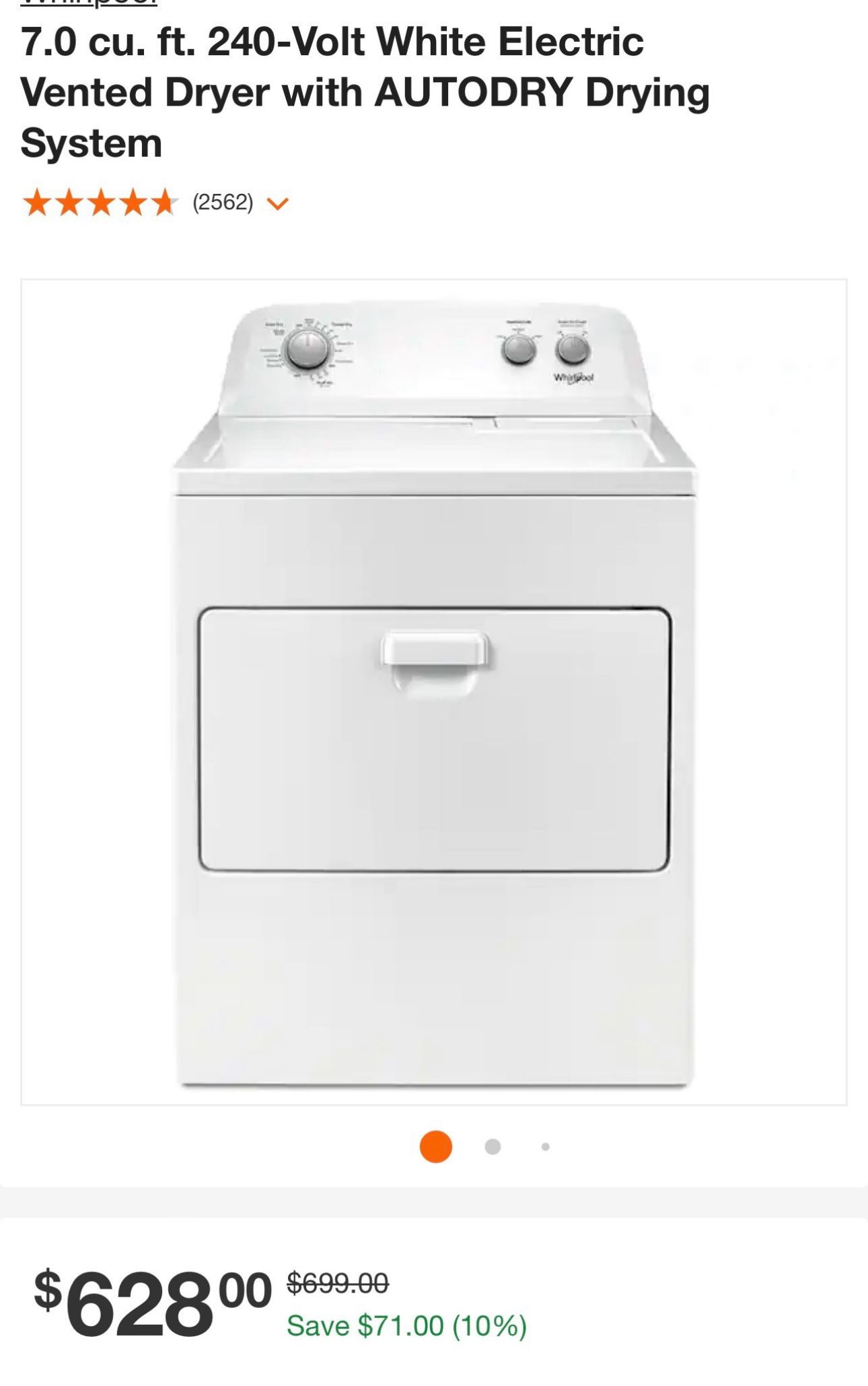 Whirlpool Electric Dryer