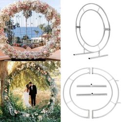 Circle Arch Framework Metal Round Wedding circle mesh for Party Backdrop Outdoor /Indoor (Decorations)i