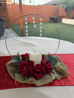 9 Red Rose Centerpieces