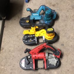 Milwaukee Dewalt Makita 18v + 20 V Compact Band Saw