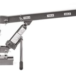 Stark USA 1/2 Ton Capacity Pickup Truck Extra Hoist Lift Load Jib Crane Telescopic Boom 1,100 LBS Extension Lock Position Swivel Base Mounted

