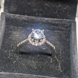 925 Crystal Ring Size 9 