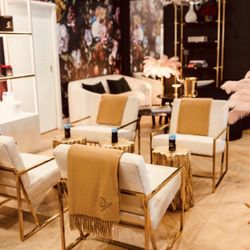 Velvet White Accent Chairs 