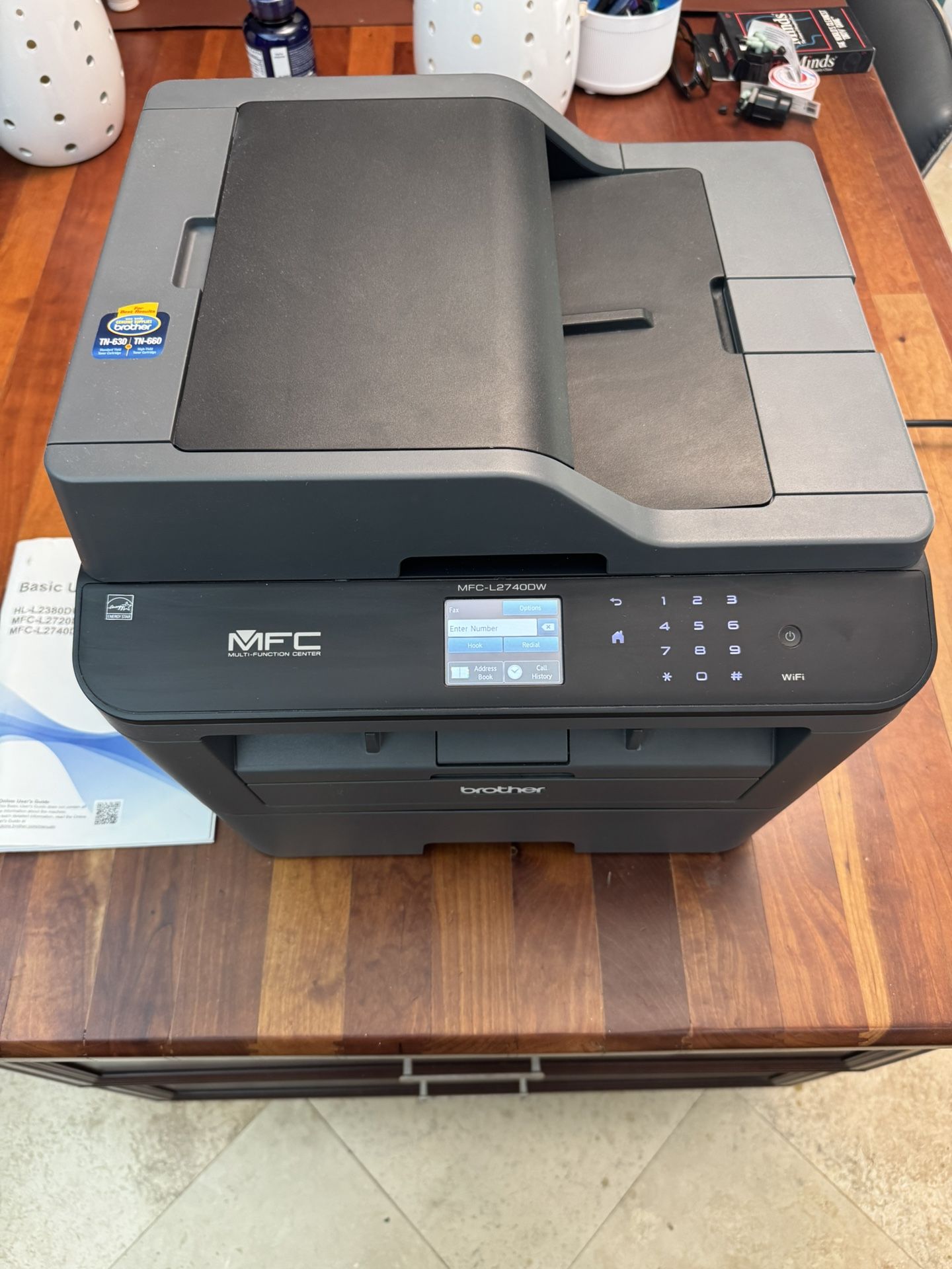 Brother MFC-L2740DW Laser Printer – Works Perfectly, Wi-Fi + Extra Drum Included!
