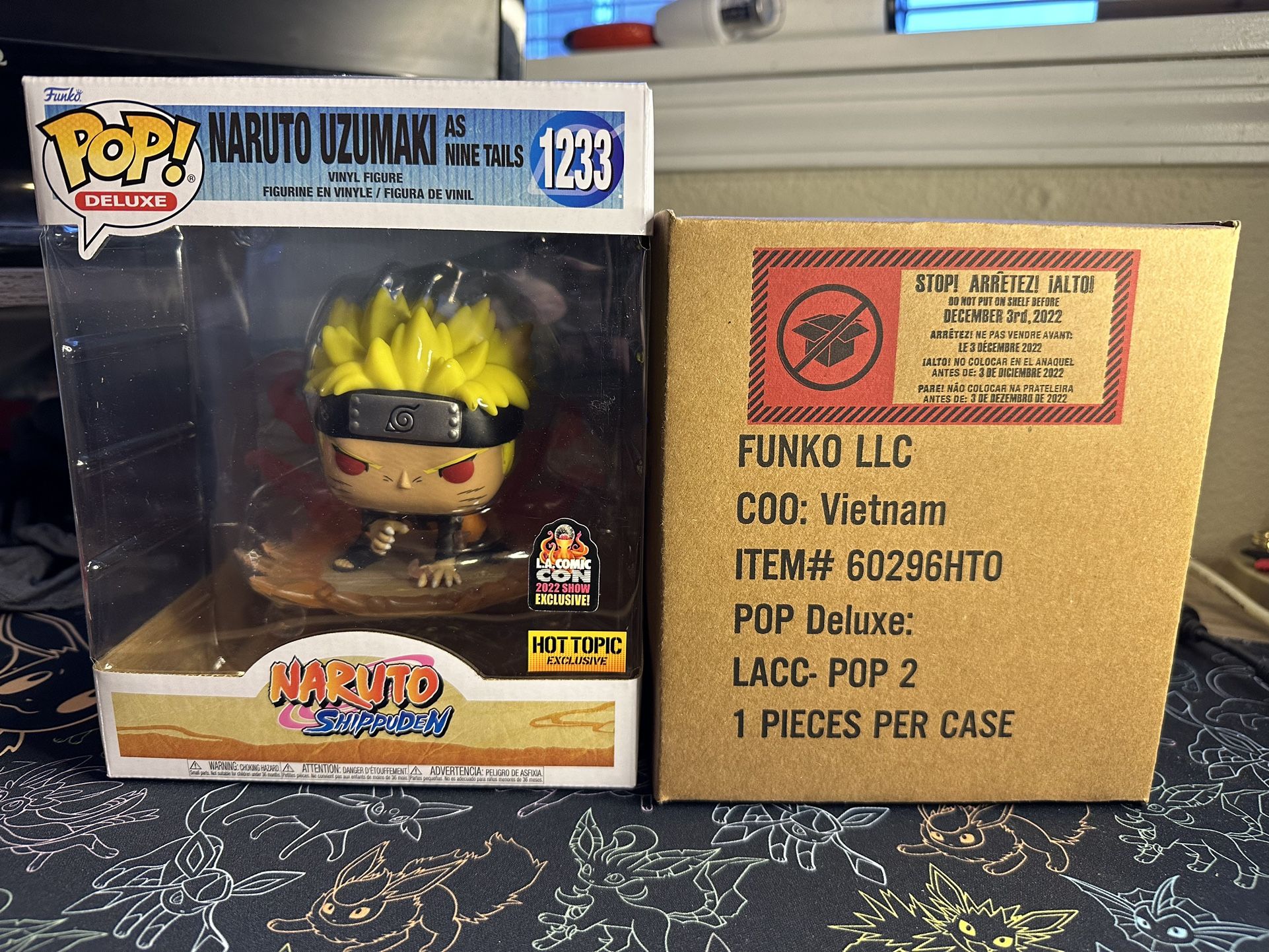 Funko POP! Naruto Uzumaki As Nine Tails #1233 LA. Comic Con Exclusive/ Hot Topic Exclusive