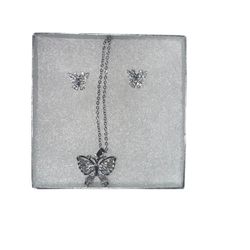 Butterfly Necklace & Earring set